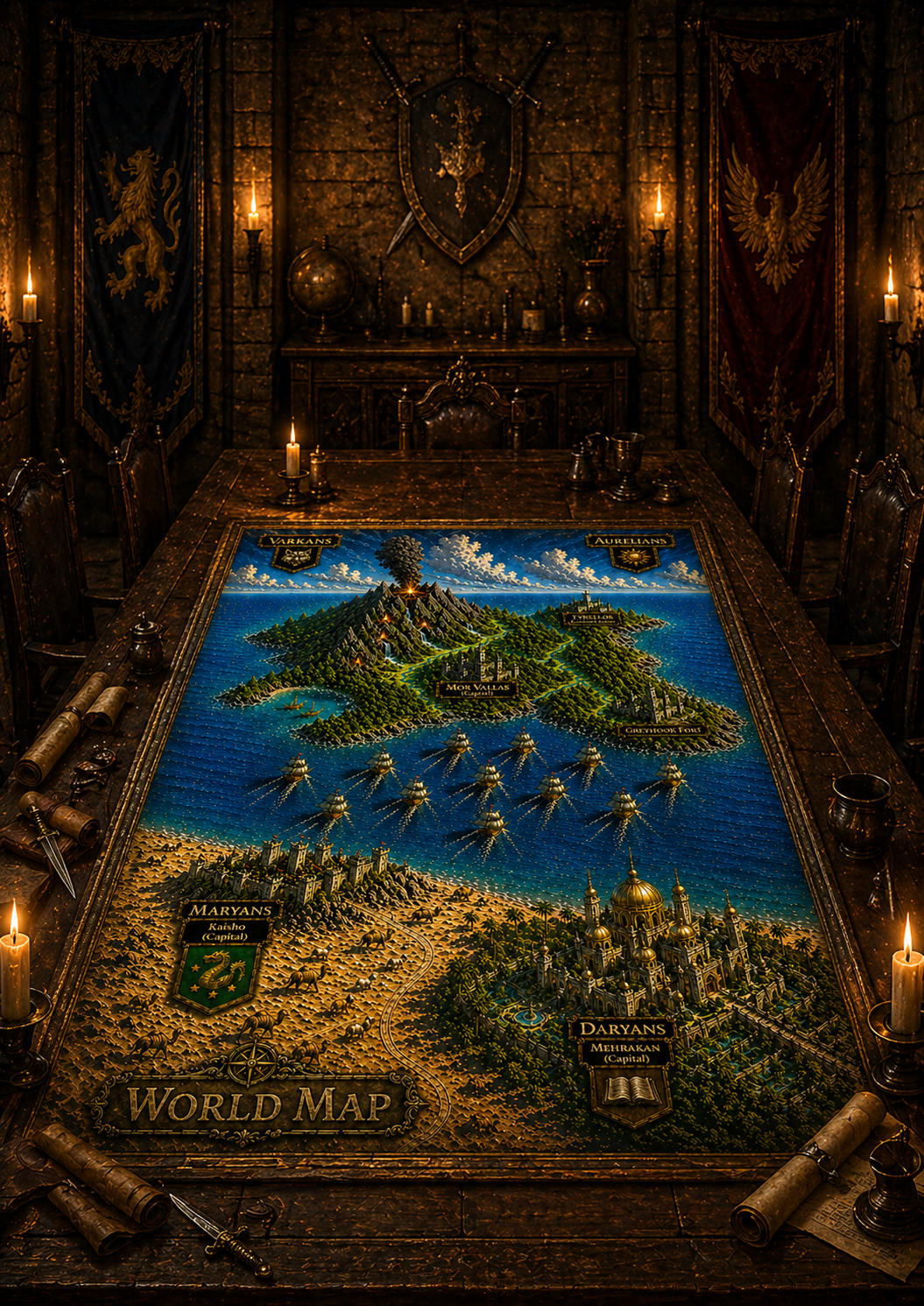 Active campaign map for What the Mountain Kept
